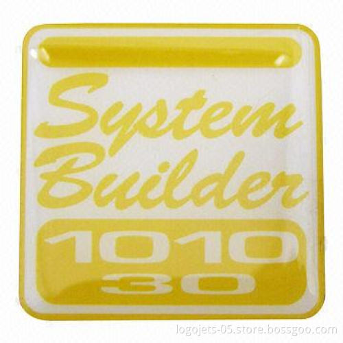 Lapel Pins with Silkscreen or Offset Printing, Epoxy Dome